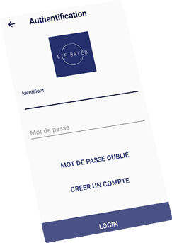 photo de l'écran de l'application Eye Breed essentiel pour inséminer avec l'outil